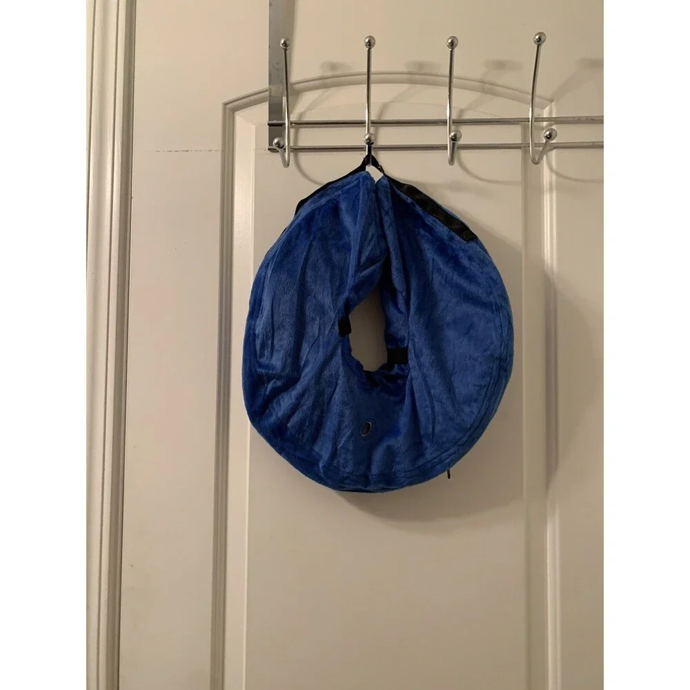 Bencmate Inflatable Collar Blue for Dogs & Cats Soft Pet Recovery Size Large